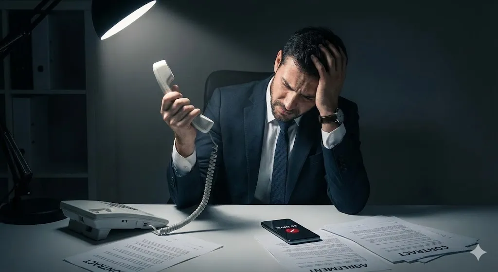 해외 비즈니스 파트너 연락 두절 및 소통 단절 상황