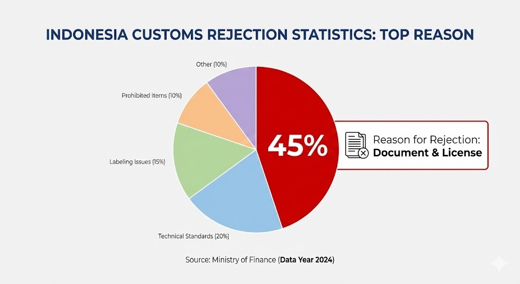 인도네시아 세관 수입 통관 거부 사유 통계 1위 서류 미비