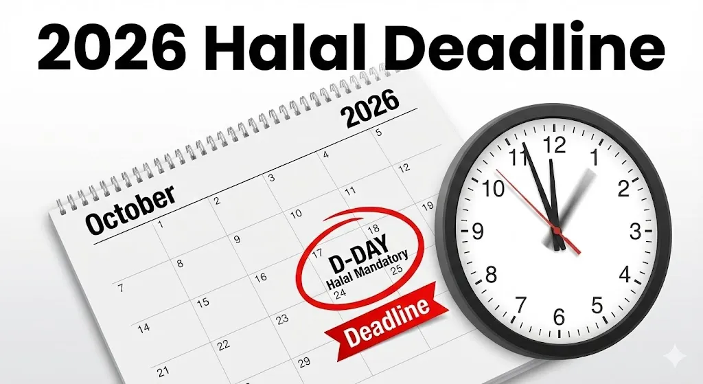 2026년 할랄 의무화 데드라인 기둥글 요약
