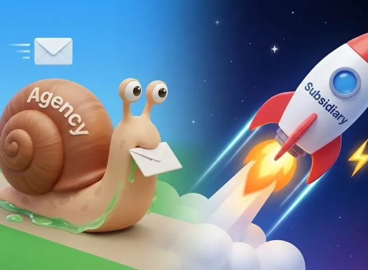 인도네시아 대행사와 현지 법인 간의 업무 소통 속도 비교