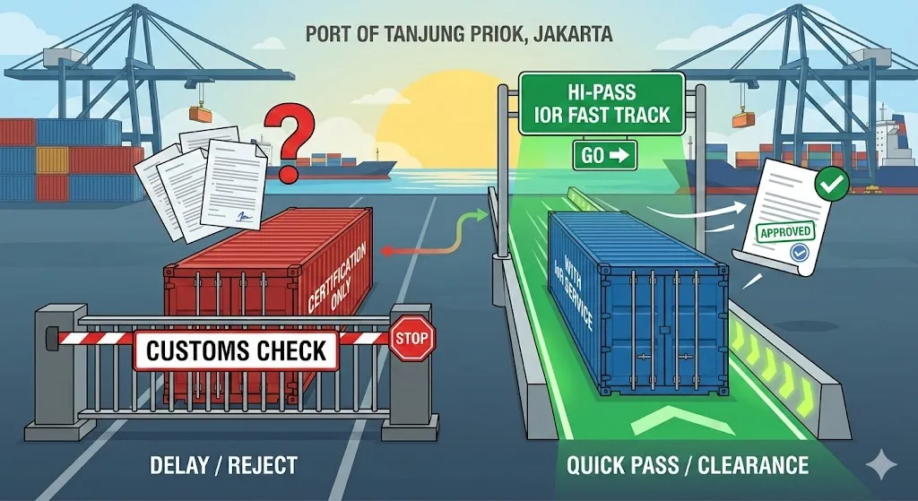 인도네시아 수출 통관을 위한 수입 대행 IoR 서비스 필요성