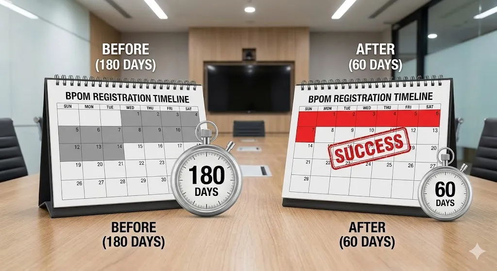 인도네시아 BPOM 등록 기간 단축 성공 사례 비교