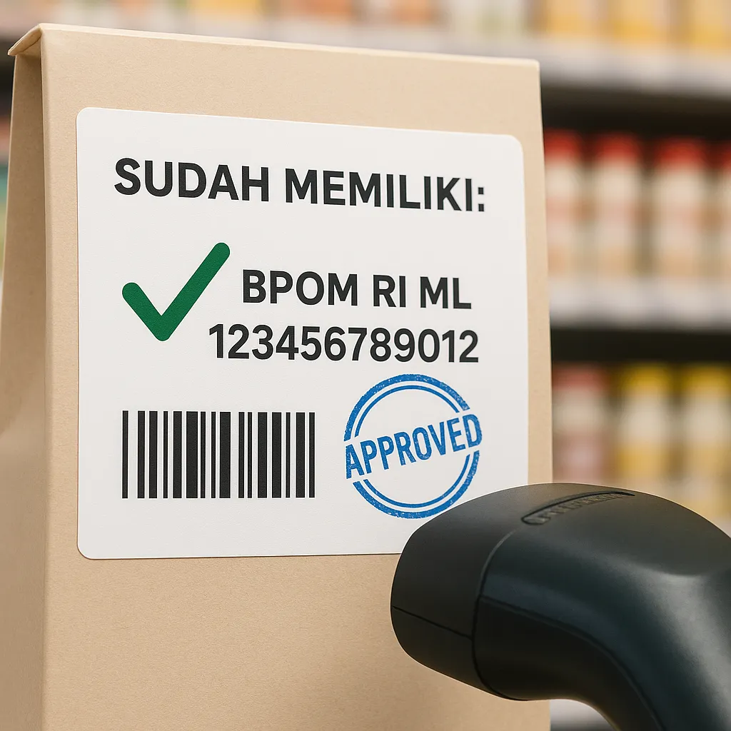 인도네시아 수출 제품 라벨 필수 표기 사항 BPOM 번호